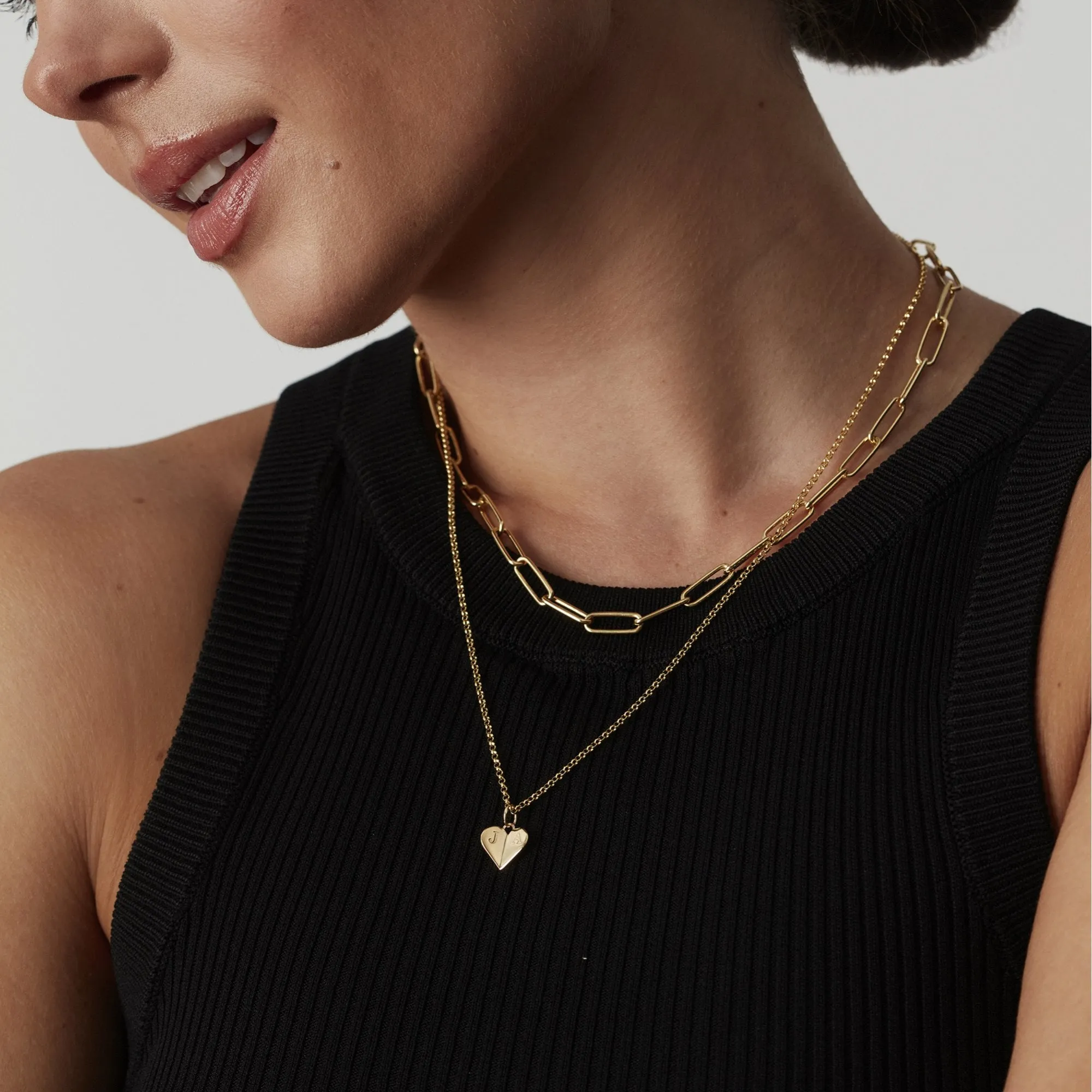 Mini Heart Necklace Silver sold by Muru product image thumbnail 4