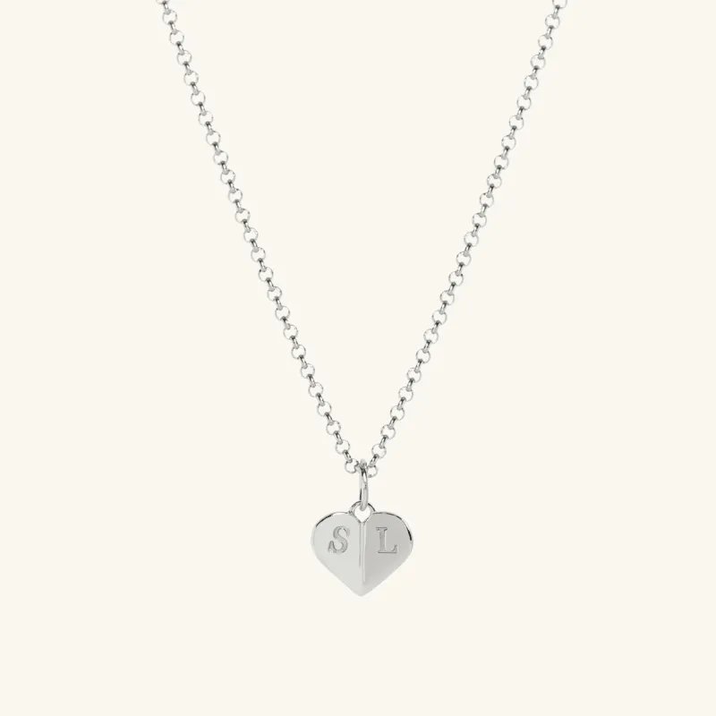 Mini Heart Necklace Silver sold by Muru