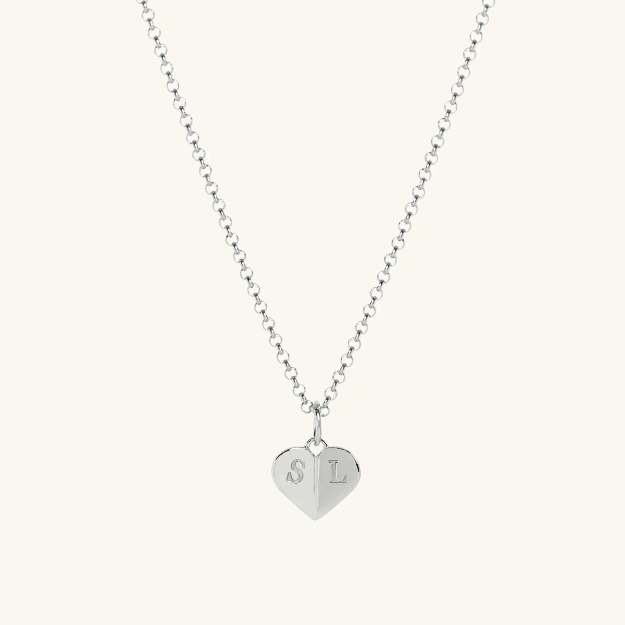 Mini Heart Necklace Silver sold by Muru
