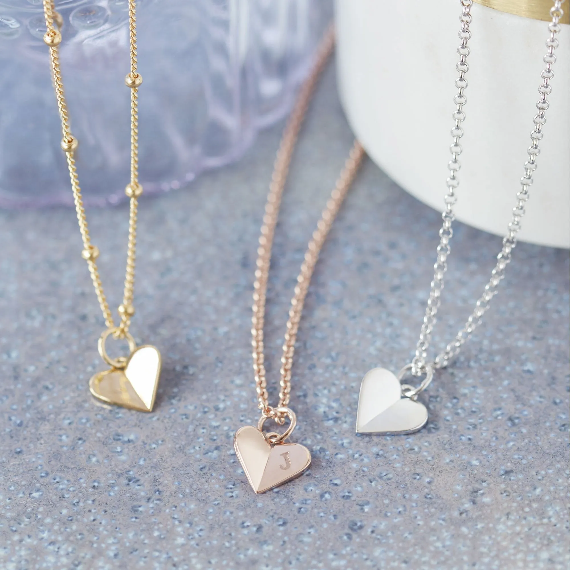 Mini Heart Necklace Silver sold by Muru product image thumbnail 3