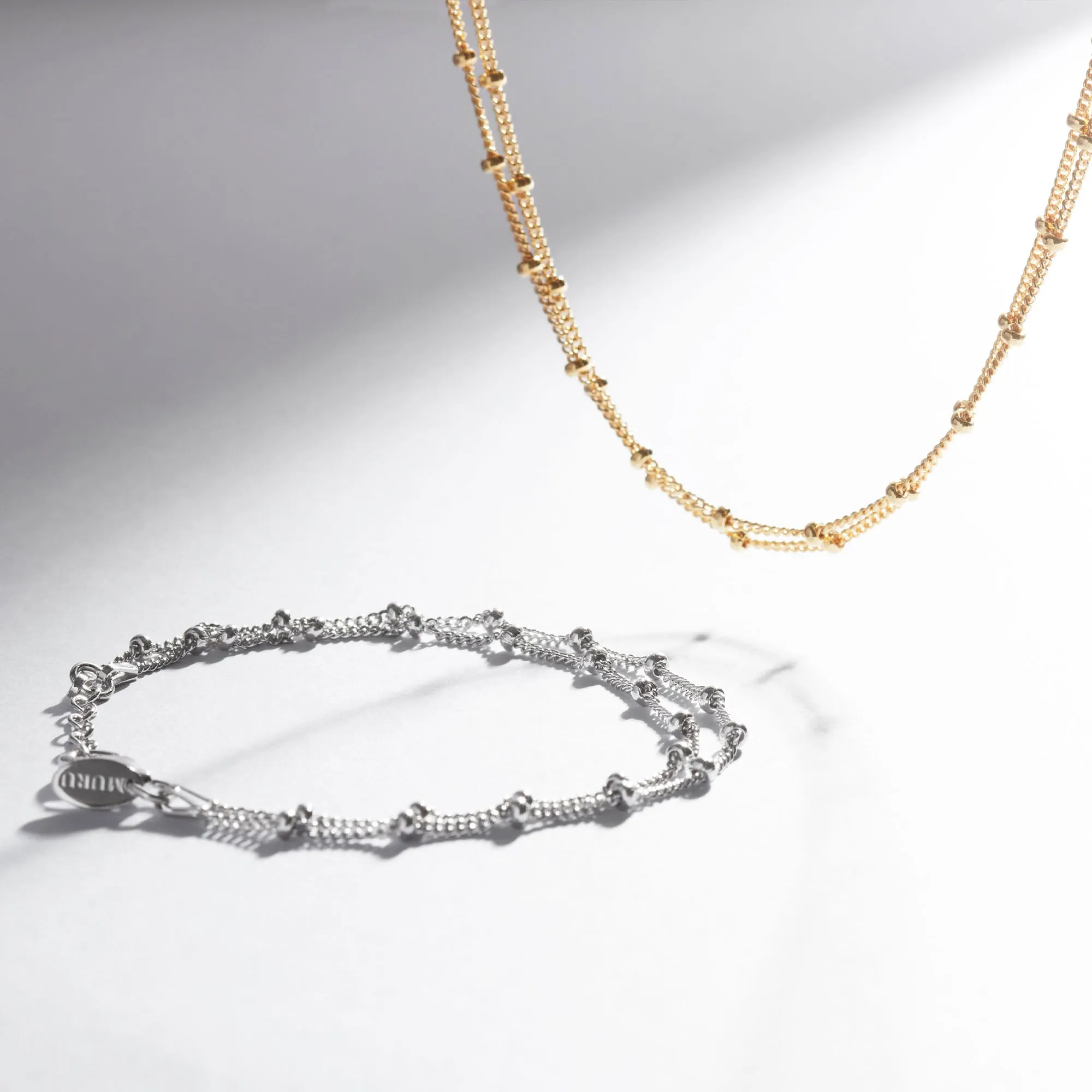 Duo Bead Bracelet Silver sold by Muru product image thumbnail 3