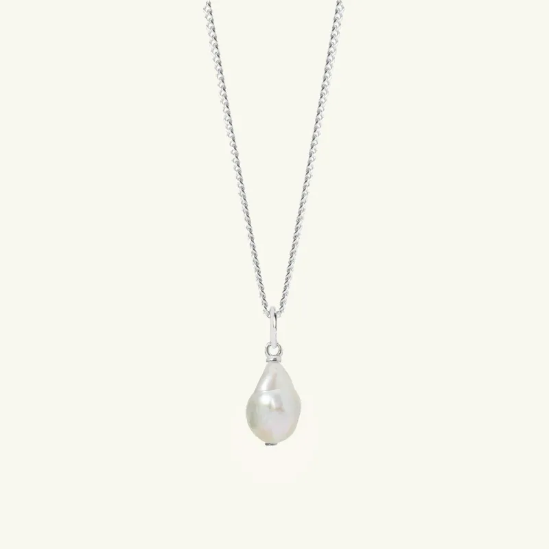 Freshwater Pearl Necklace Silver sold by Muru