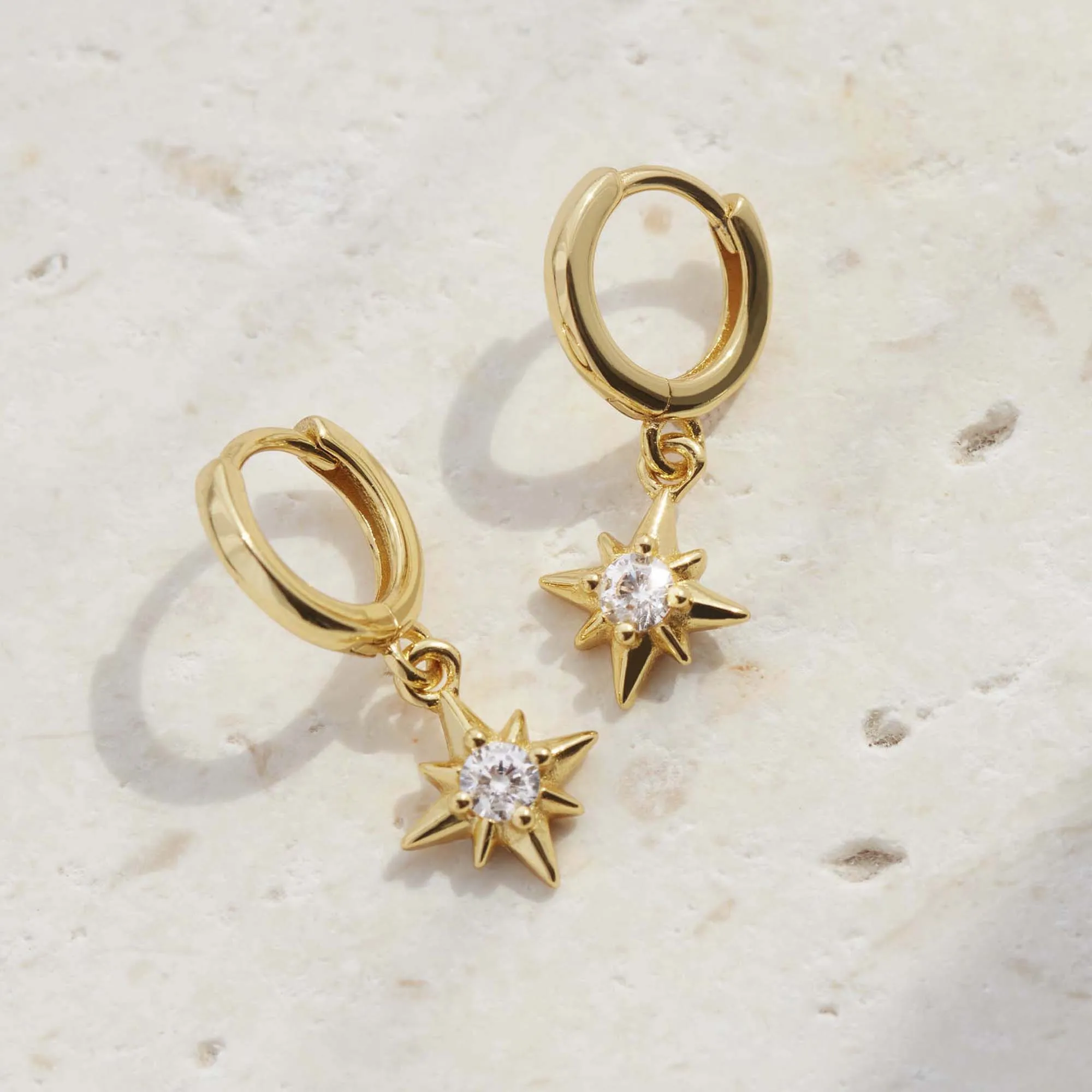 Crystal Star Hoops Silver sold by Muru product image thumbnail 3