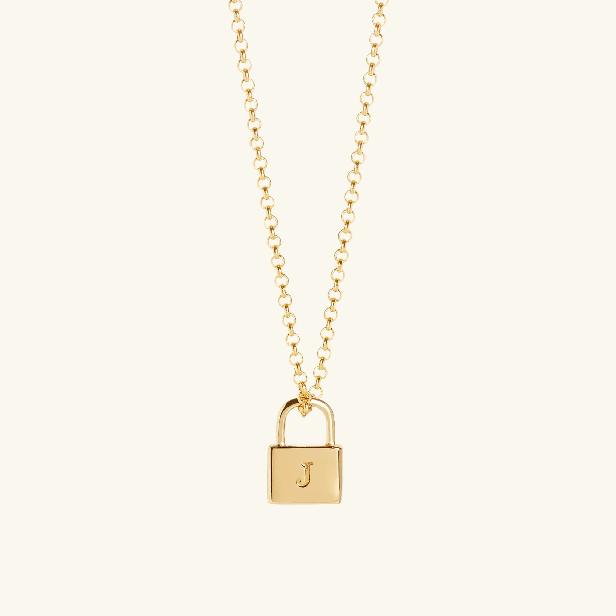 Padlock Necklace Gold sold by Muru