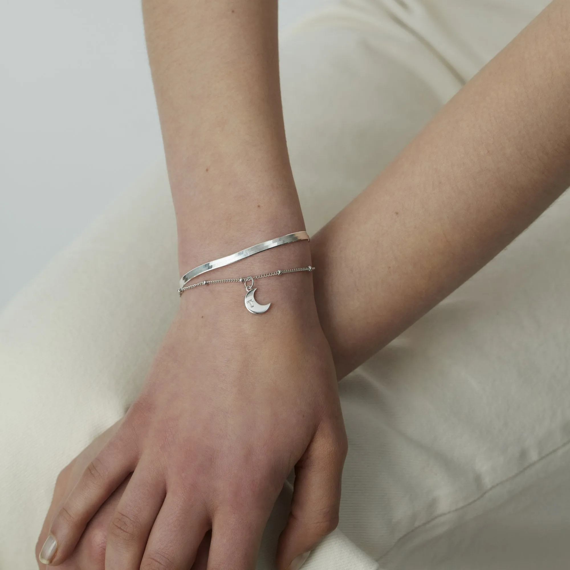 Personalised Moon Bracelet Gold sold by Muru product image thumbnail 2