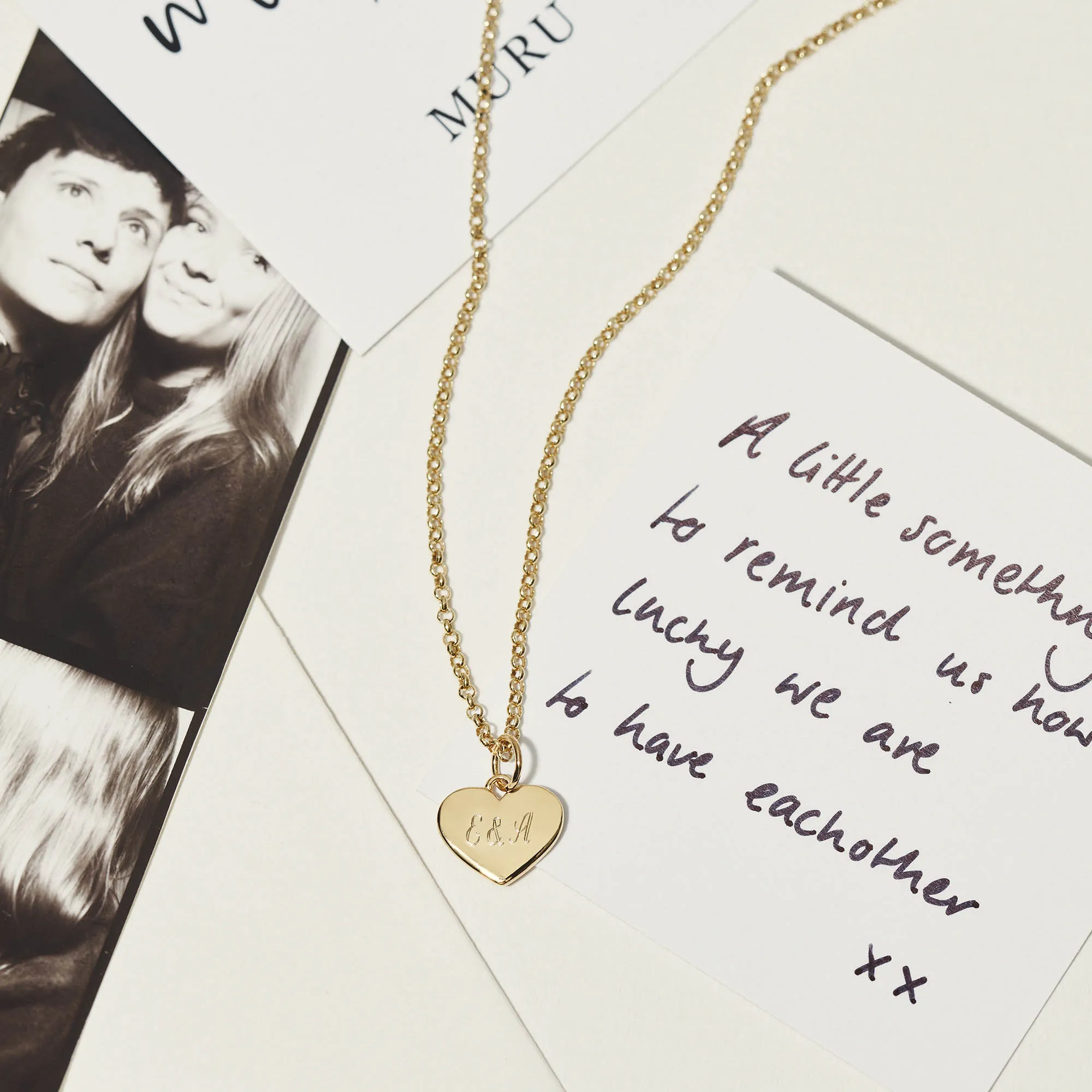 Heart Necklace Gold sold by Muru product image thumbnail 2