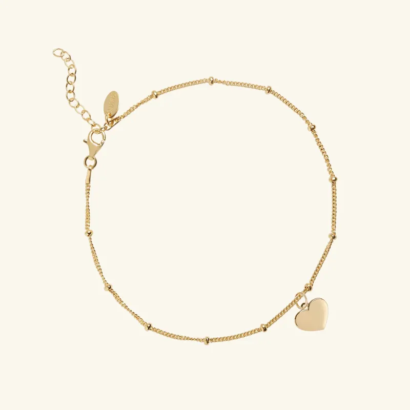 Heart Anklet Gold sold by Muru