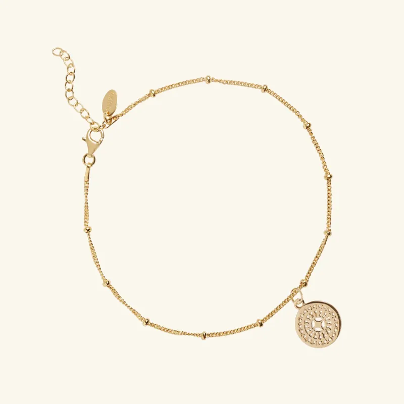Ancient Sun Anklet Gold sold by Muru