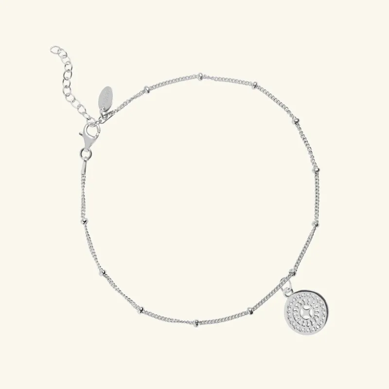 Ancient Sun Anklet Silver sold by Muru