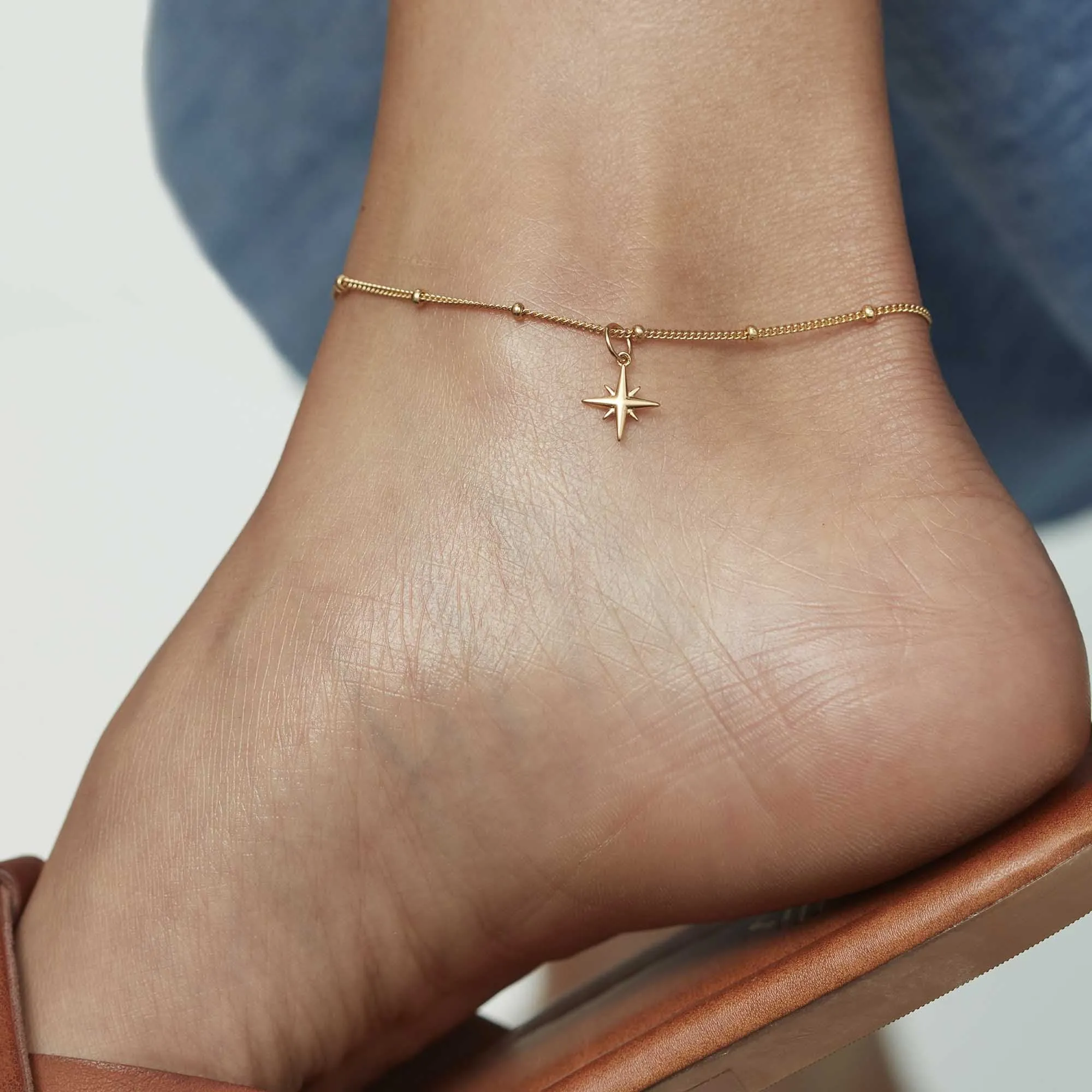Star Anklet Silver sold by Muru product image thumbnail 2
