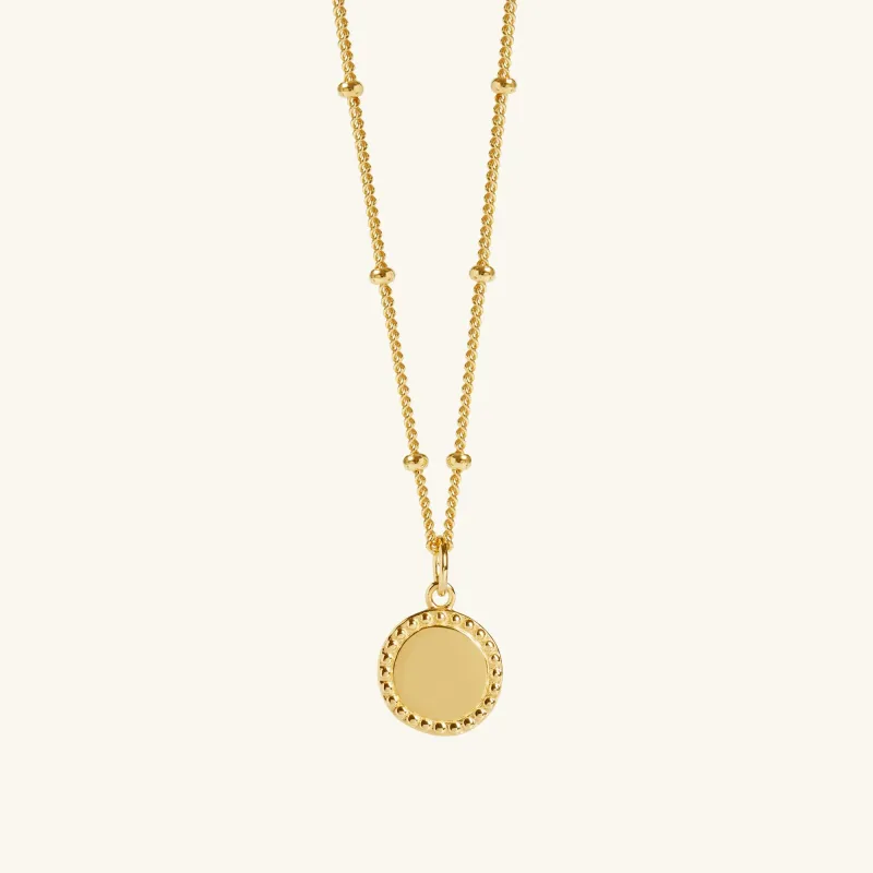 Aura Necklace Gold With Bead Chain sold by Muru