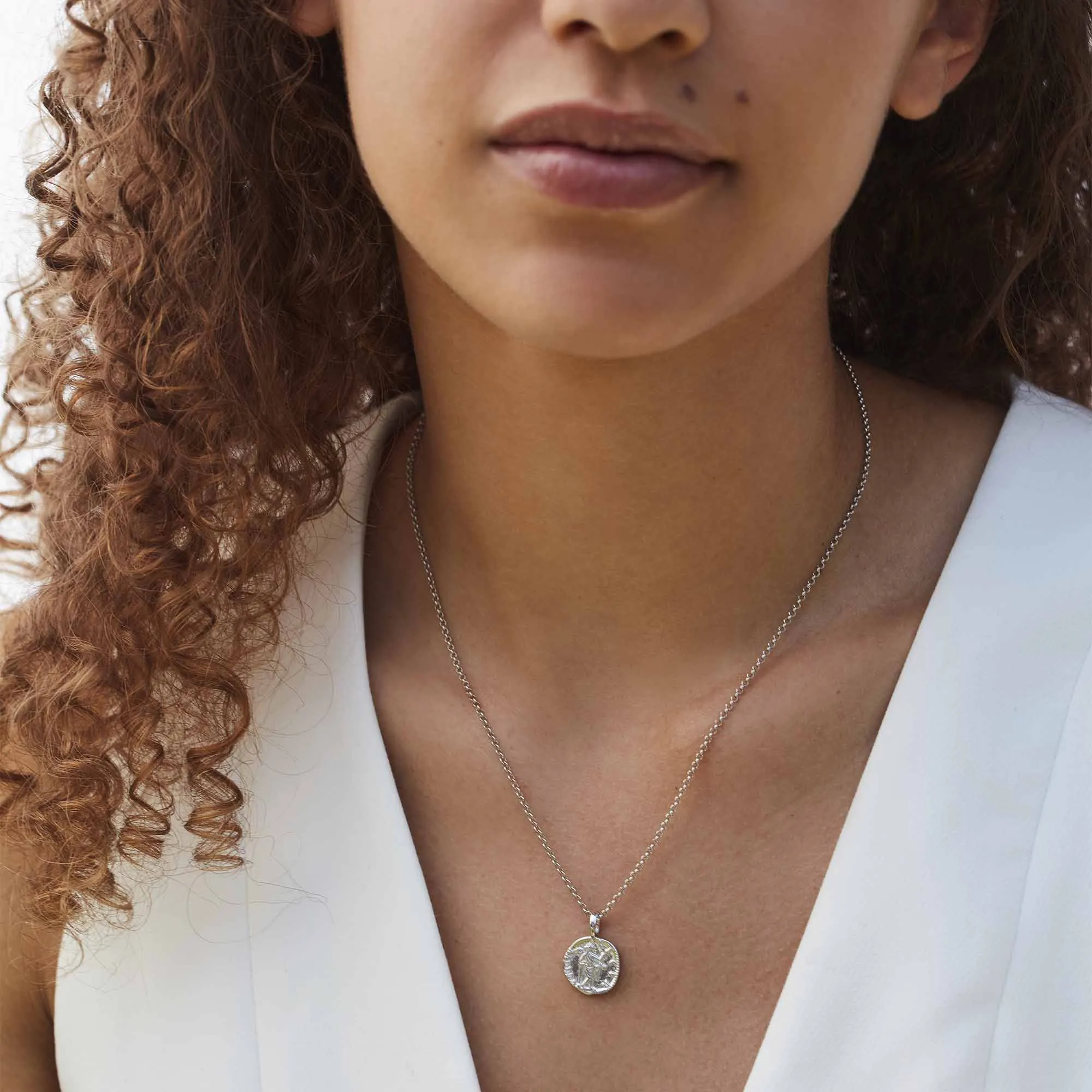 Venus Coin Necklace Sterling Silver sold by Muru product image thumbnail 4