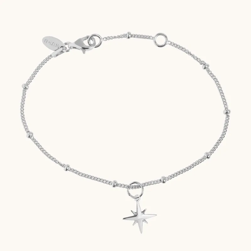 Star Bead Bracelet Silver sold by Muru