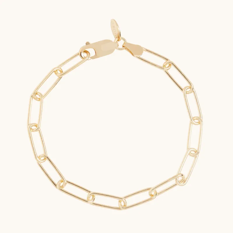 Paperclip Bracelet Gold sold by Muru