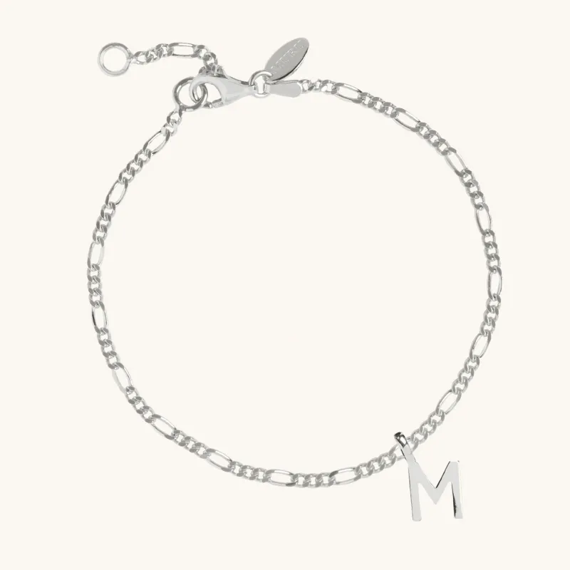 Letter Figaro Bracelet Silver sold by Muru