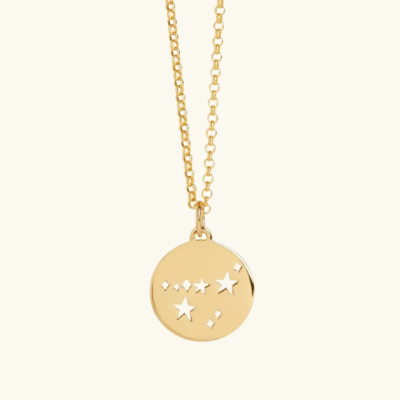 Capricorn Star Sign Necklace Gold sold by Muru