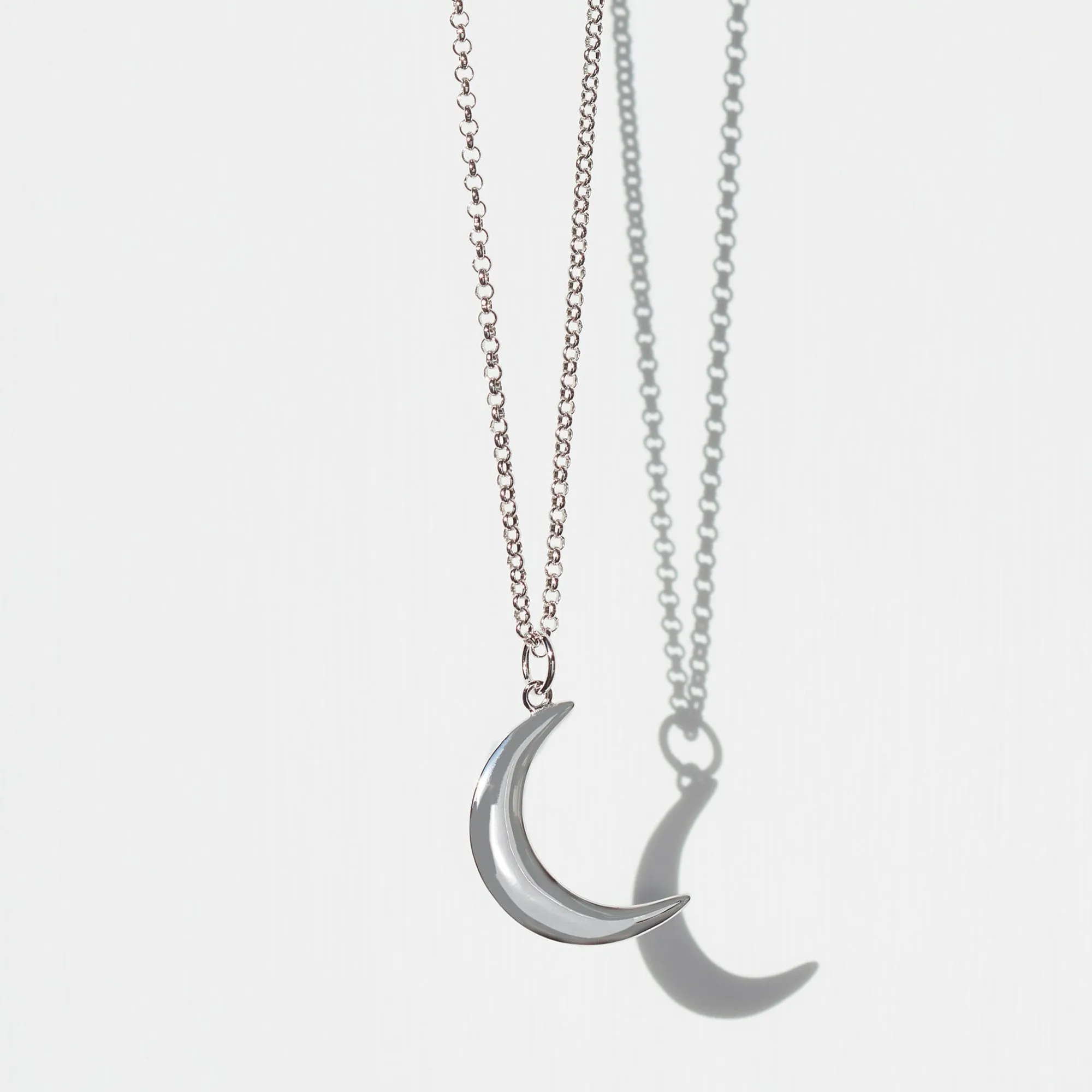 Crescent Moon Necklace Silver sold by Muru product image thumbnail 4