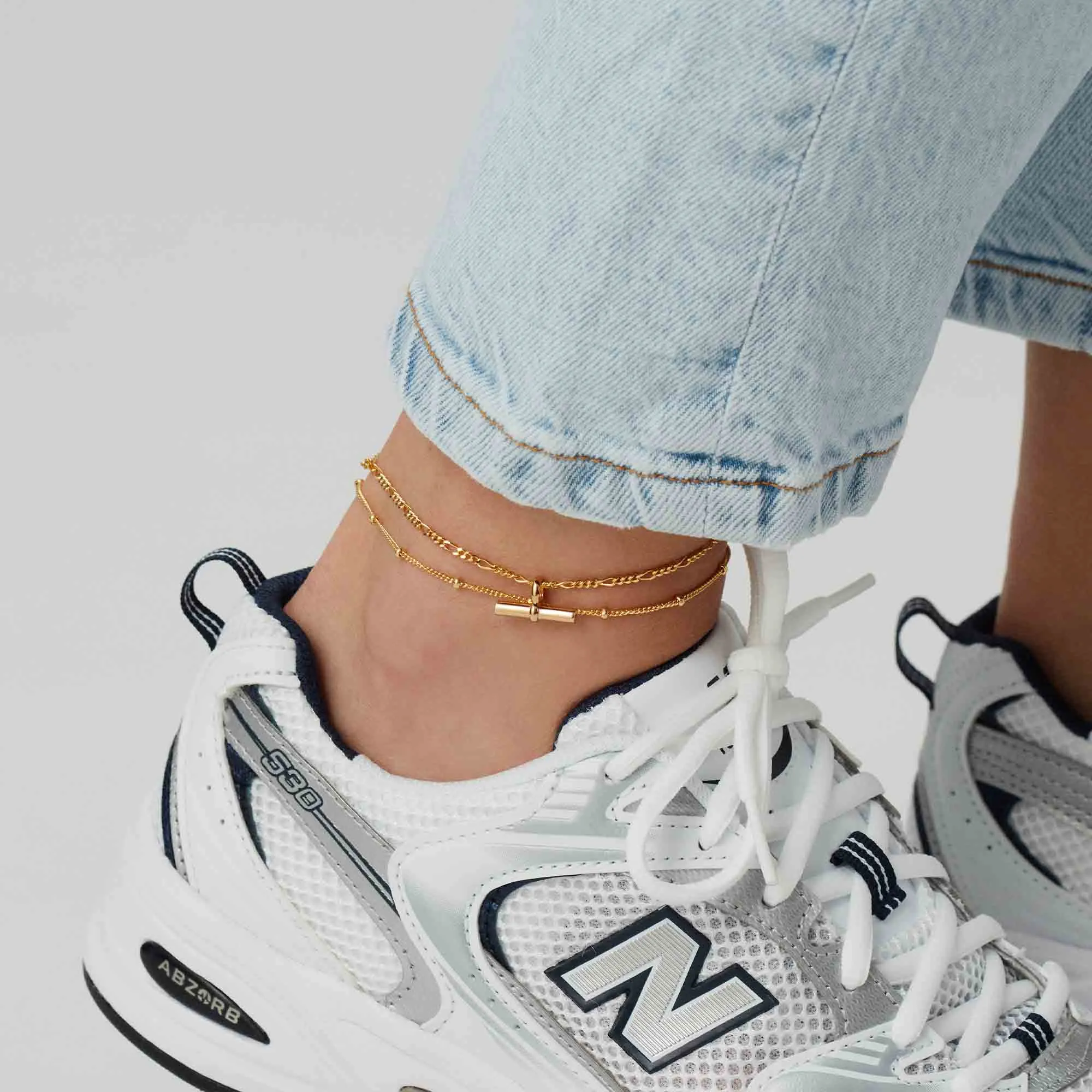 T-Bar Figaro Chain Bracelet Silver sold by Muru product image thumbnail 3