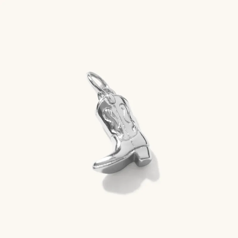 Cowboy Boot Pendant Silver sold by Muru