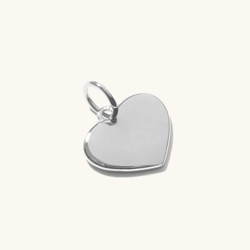 Personalised Heart Pendant Silver sold by Muru