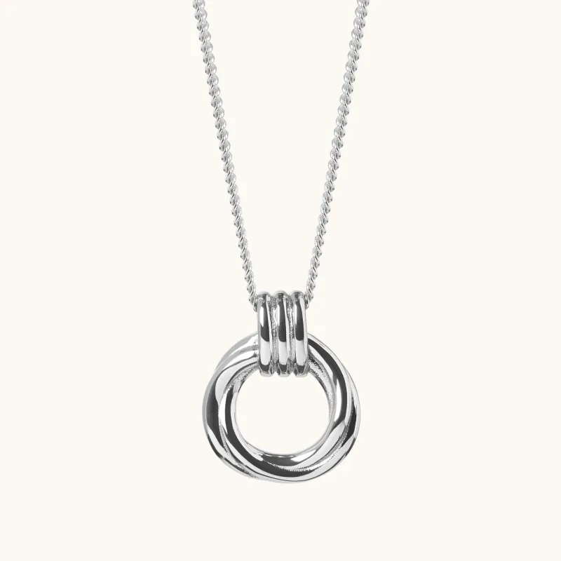 Mini Karma Necklace Silver made by Muru