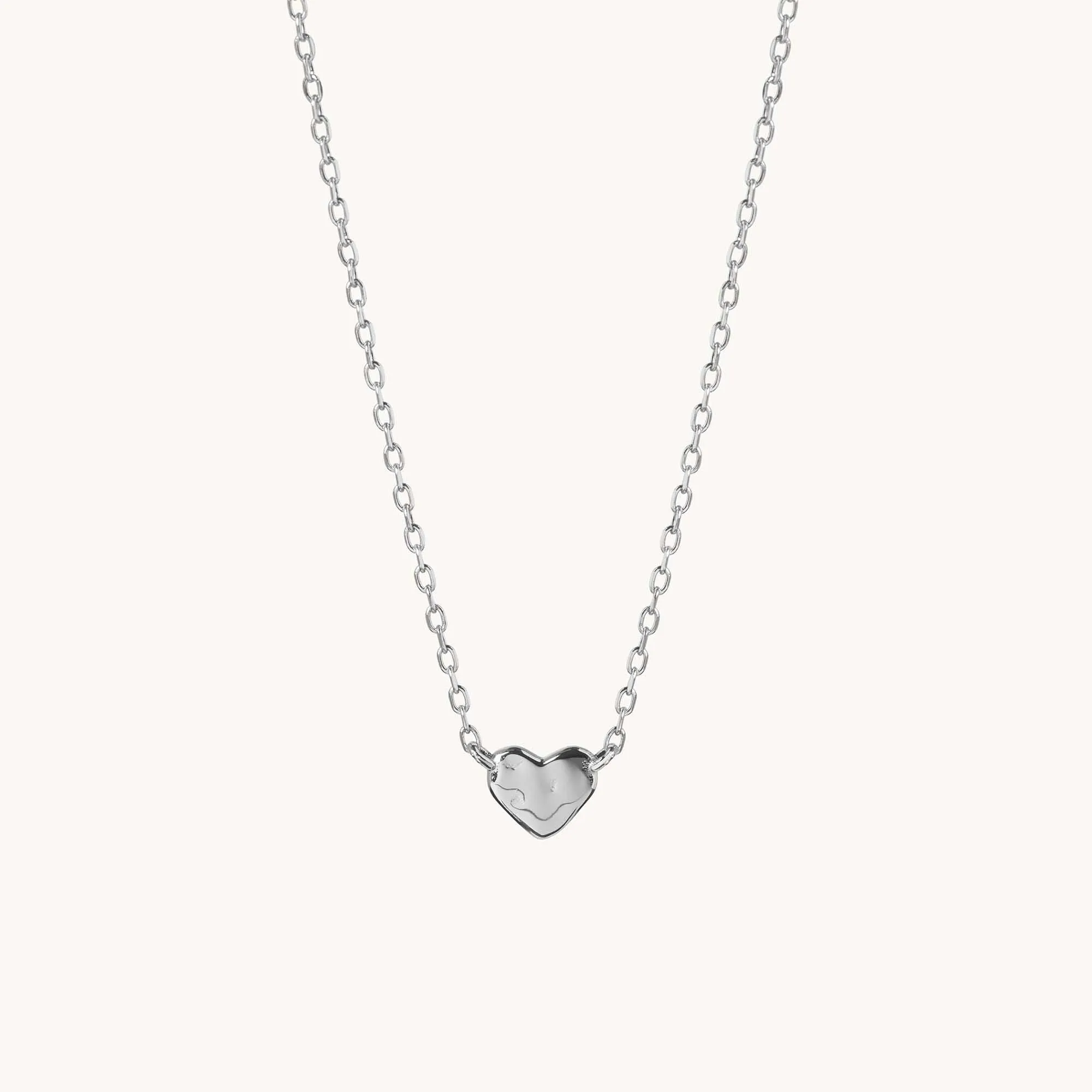 Tiny Heart Necklace Silver sold by Muru