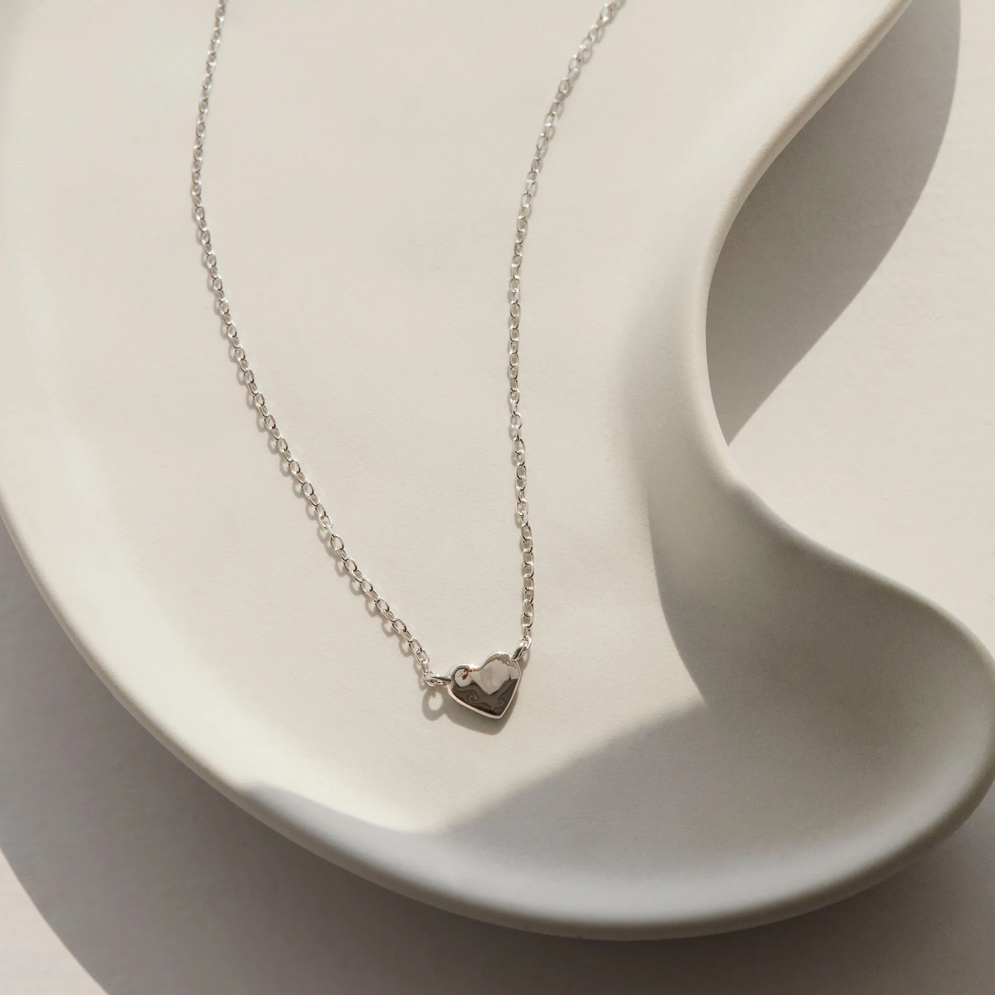 Tiny Heart Necklace Silver sold by Muru product image thumbnail 3