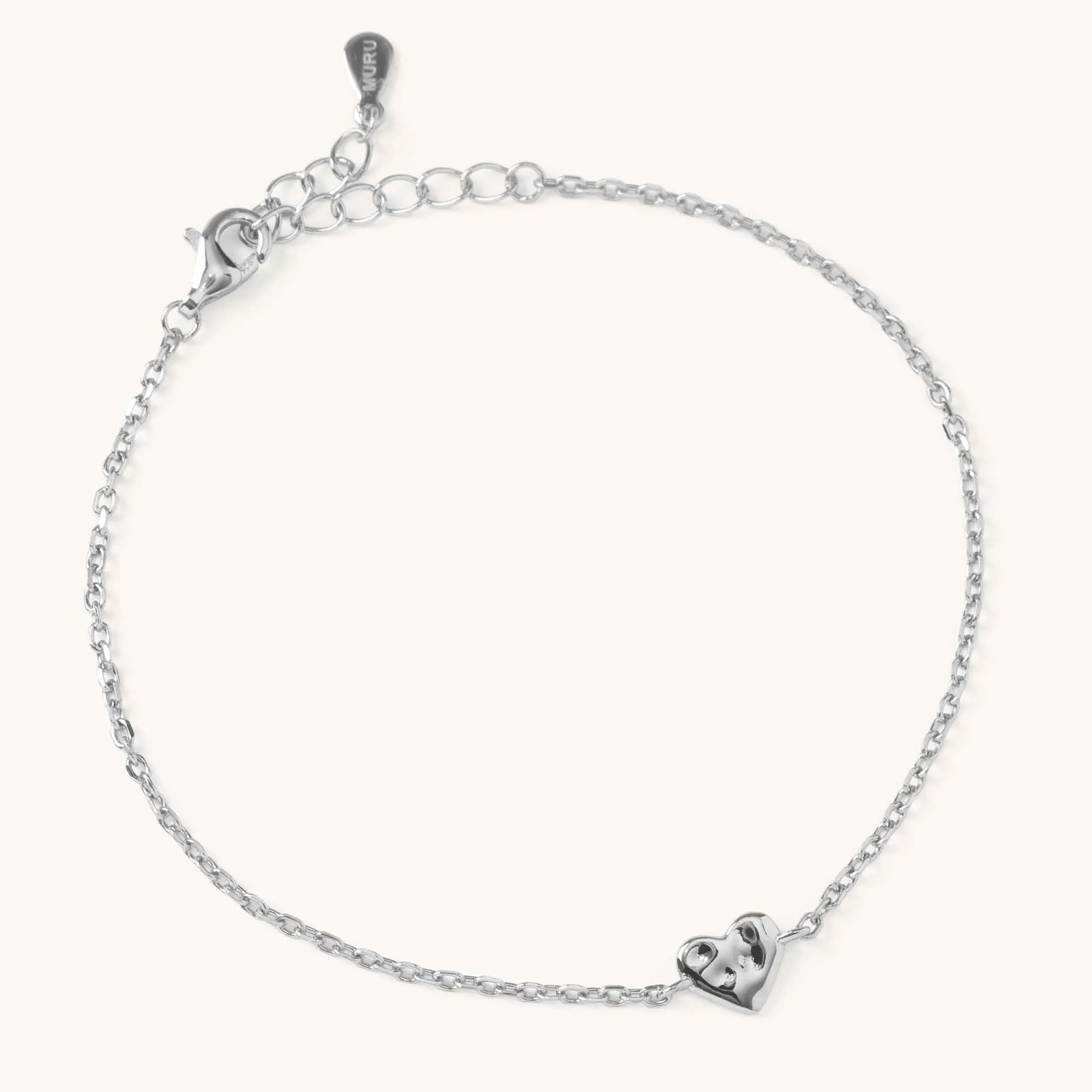 Tiny Heart Bracelet Silver sold by Muru