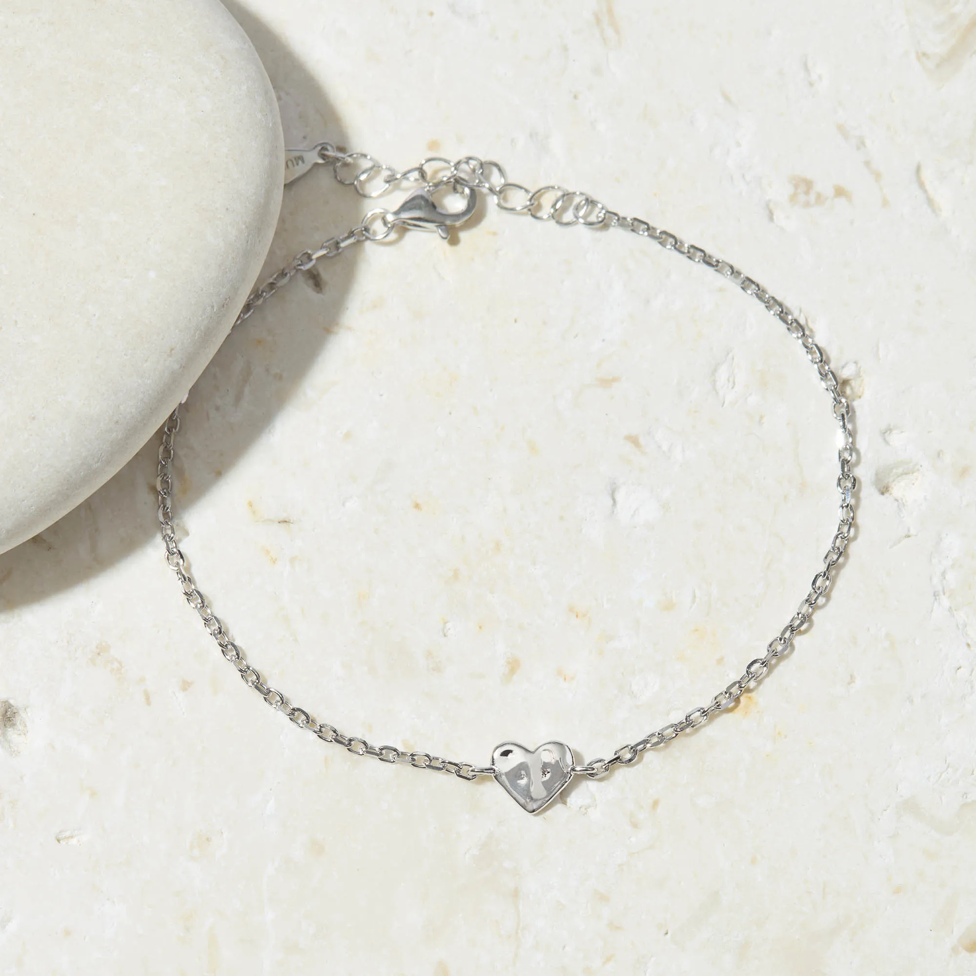 Tiny Heart Bracelet Silver sold by Muru product image thumbnail 3