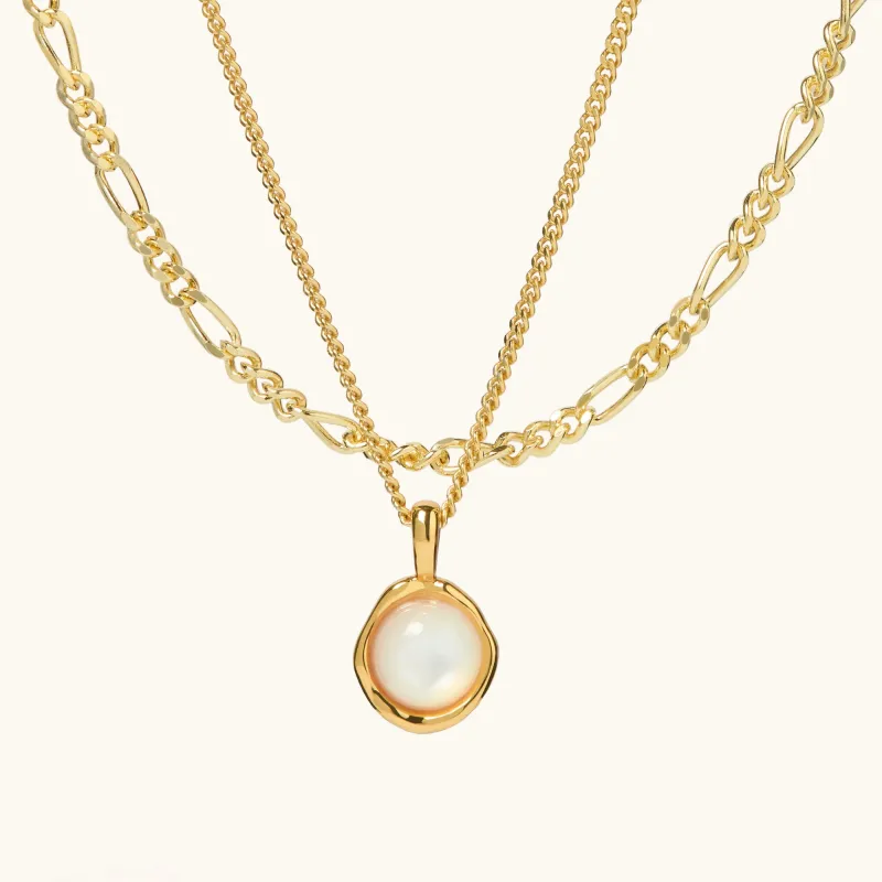 Tiny Pearl Necklace Layering Set made by Muru