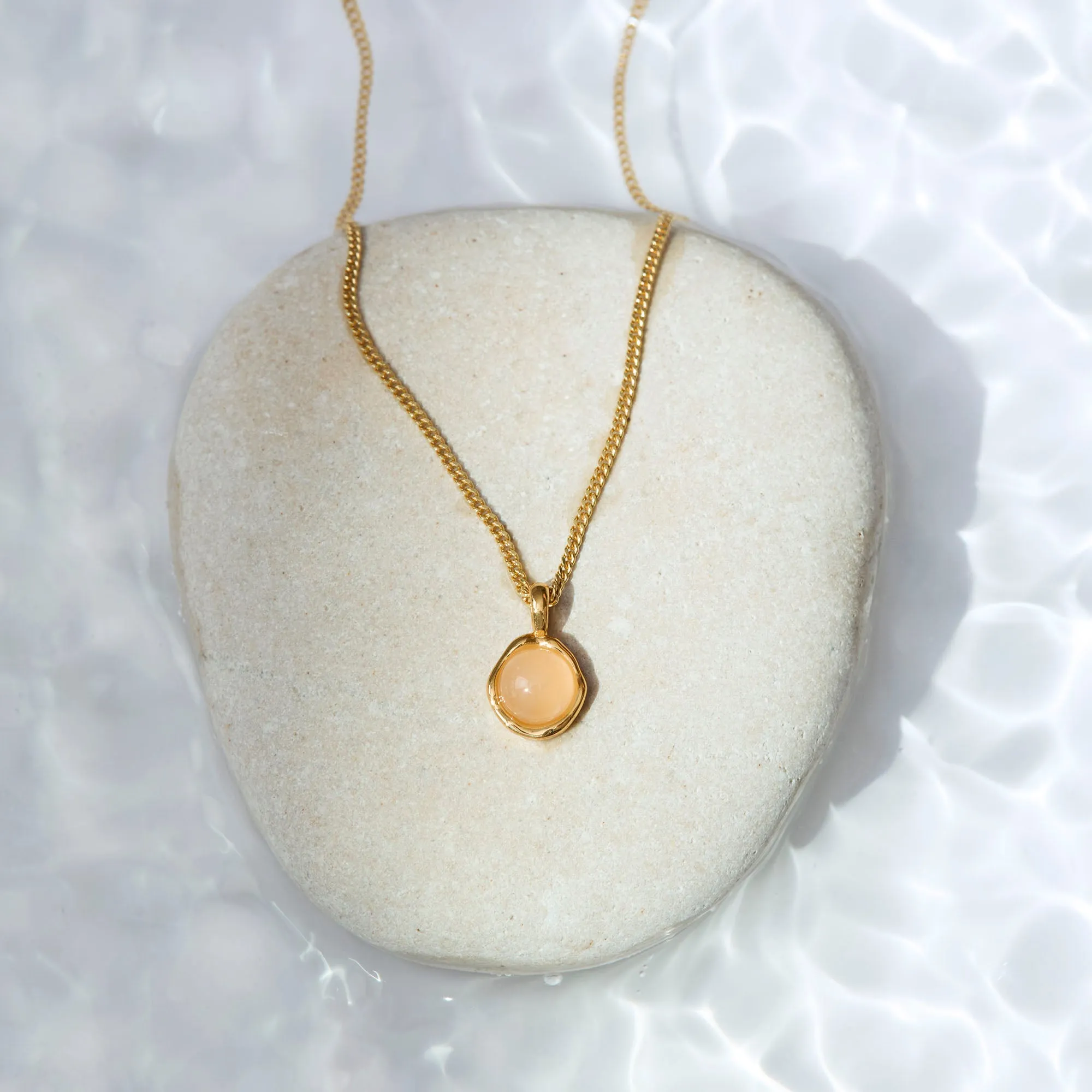 Tiny Rose Quartz Necklace For Calm sold by Muru product image thumbnail 3