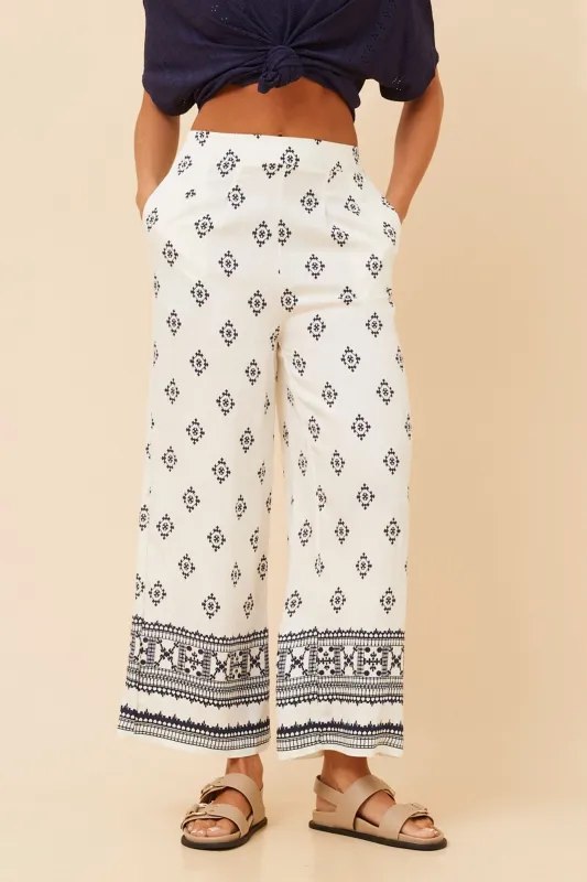 LOXANA BORDER PRINT PANTS sold by Rockmans