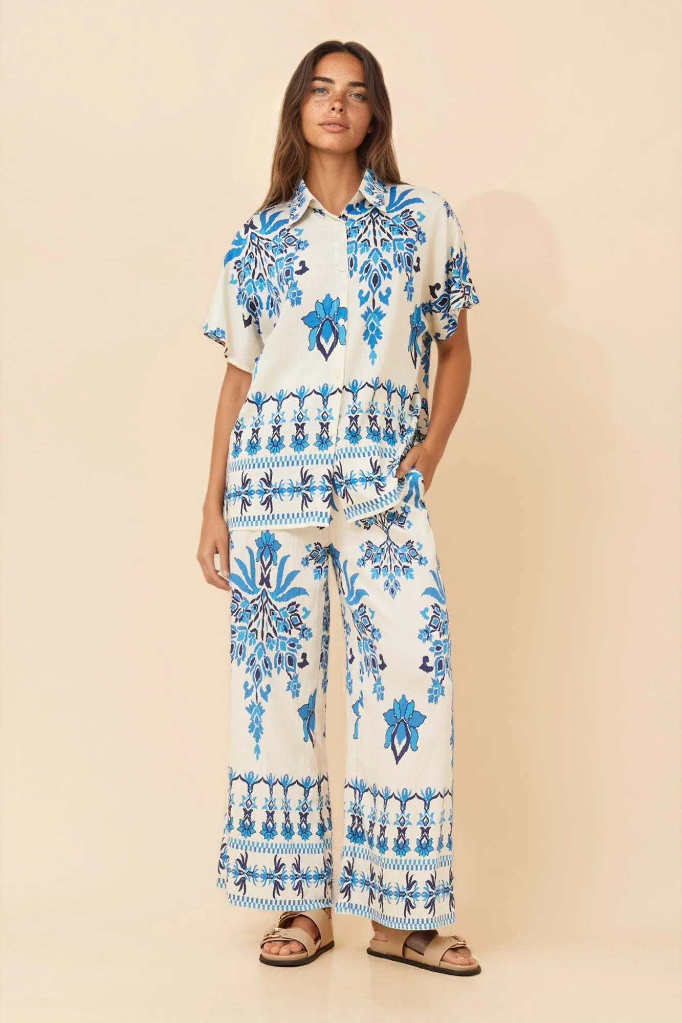 NEVELLE BORDER PRINT TWO-PIECE SET sold by Rockmans product image thumbnail 3