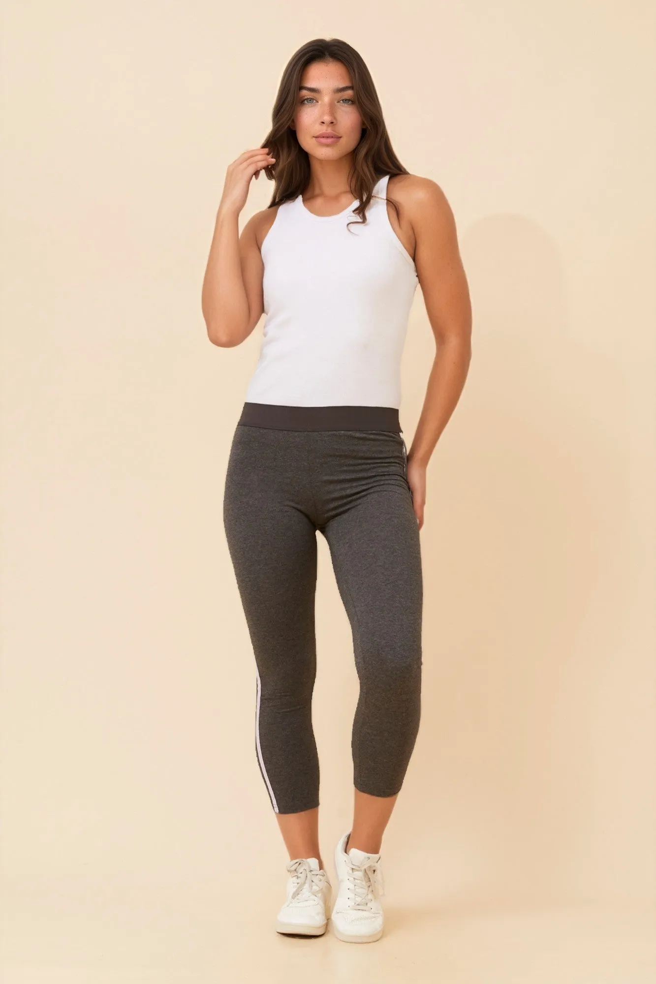STRIPE SOLID LEGGINGS sold by Rockmans product image thumbnail 2