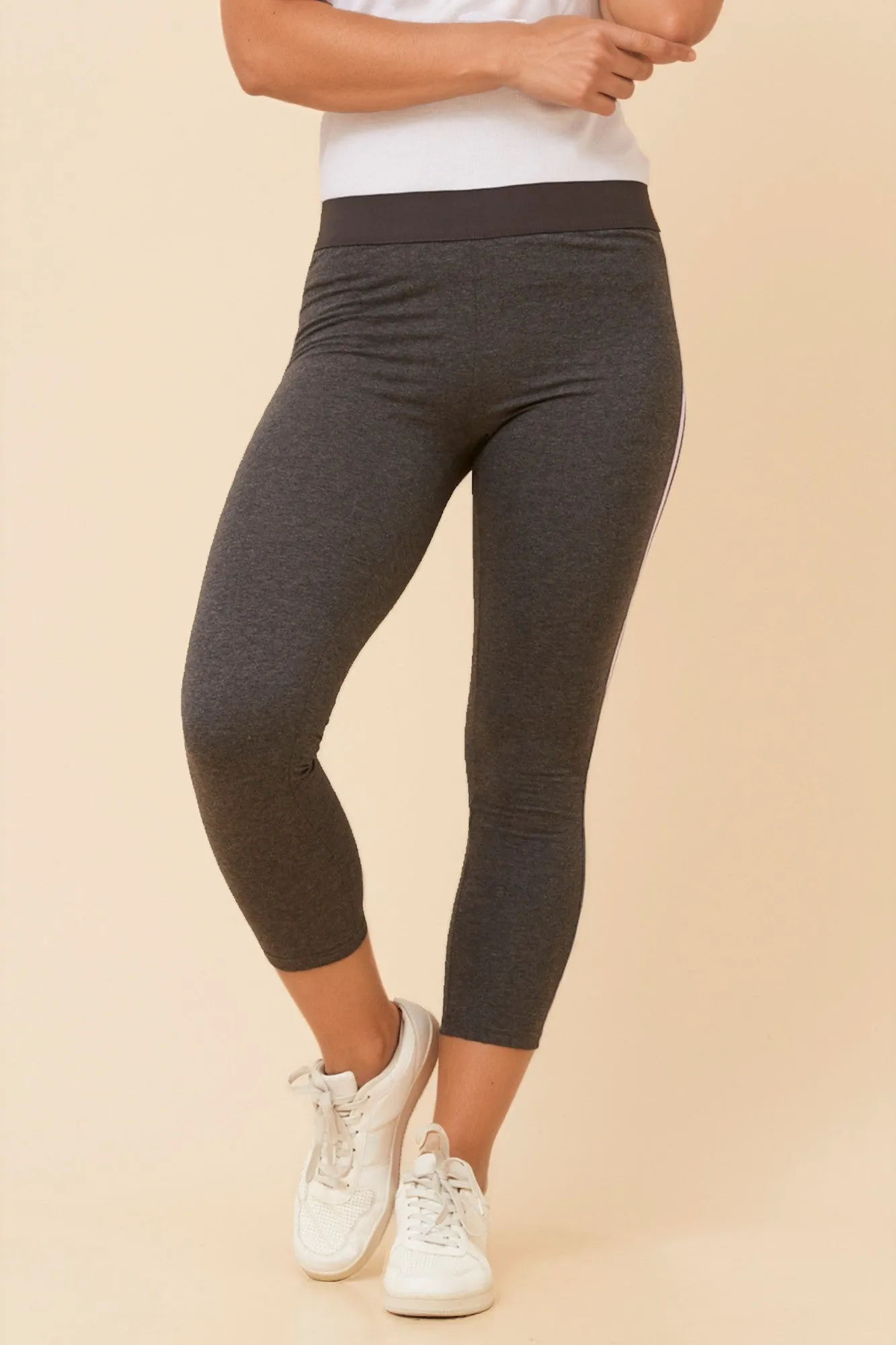 STRIPE SOLID LEGGINGS sold by Rockmans product image thumbnail 4