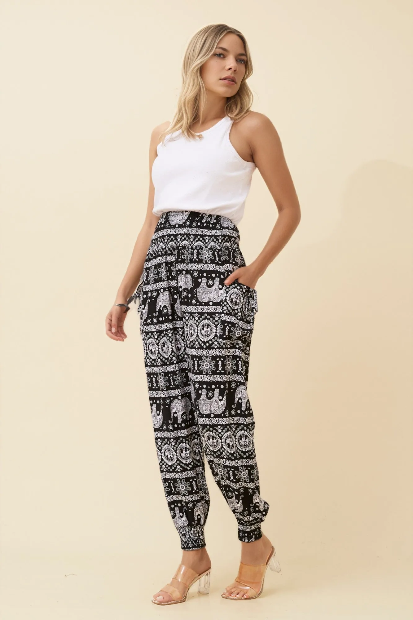 ANIMAL PRINT BOHO HAREM PANTS sold by Rockmans product image thumbnail 5