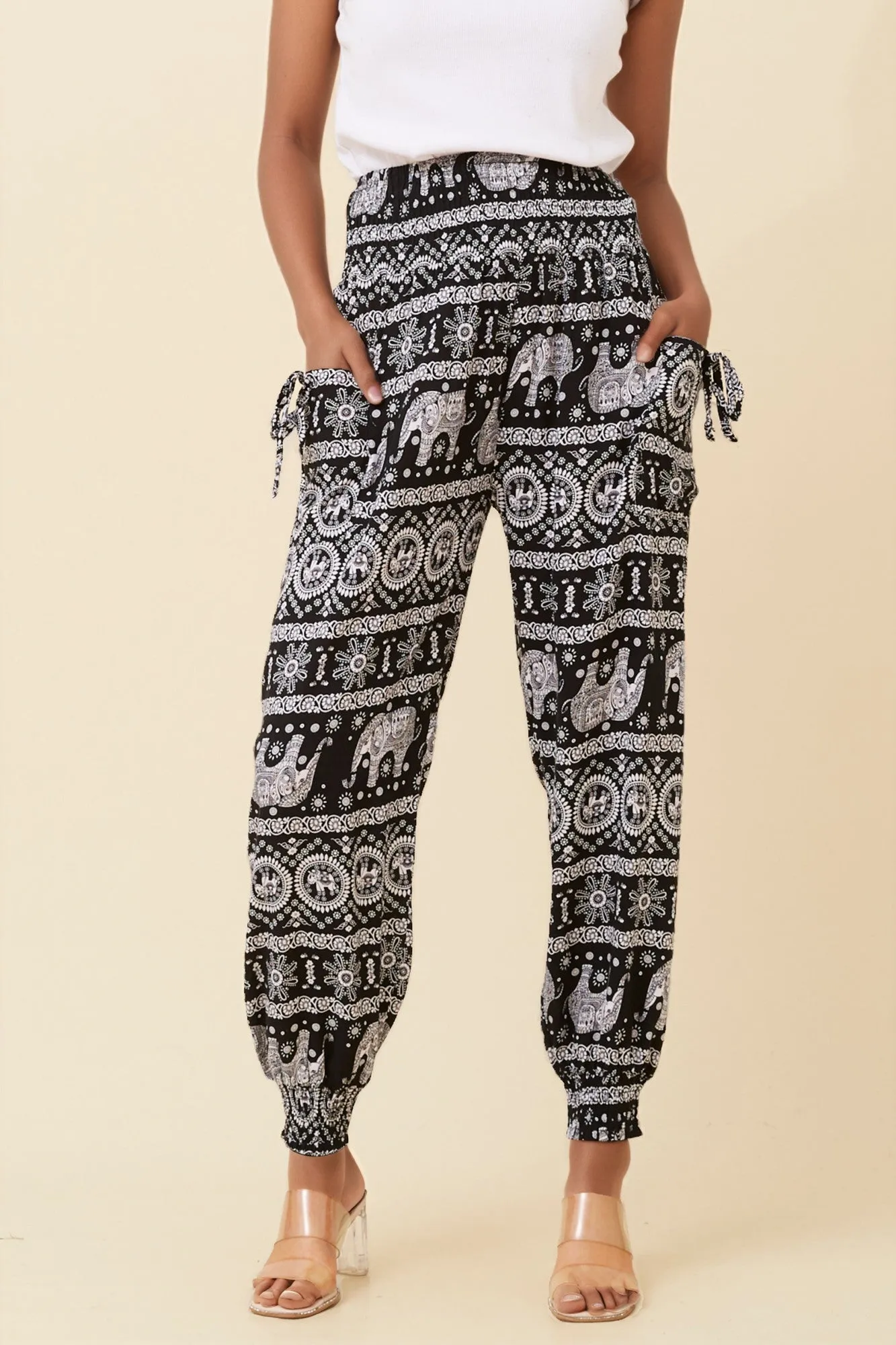 ANIMAL PRINT BOHO HAREM PANTS sold by Rockmans product image thumbnail 3