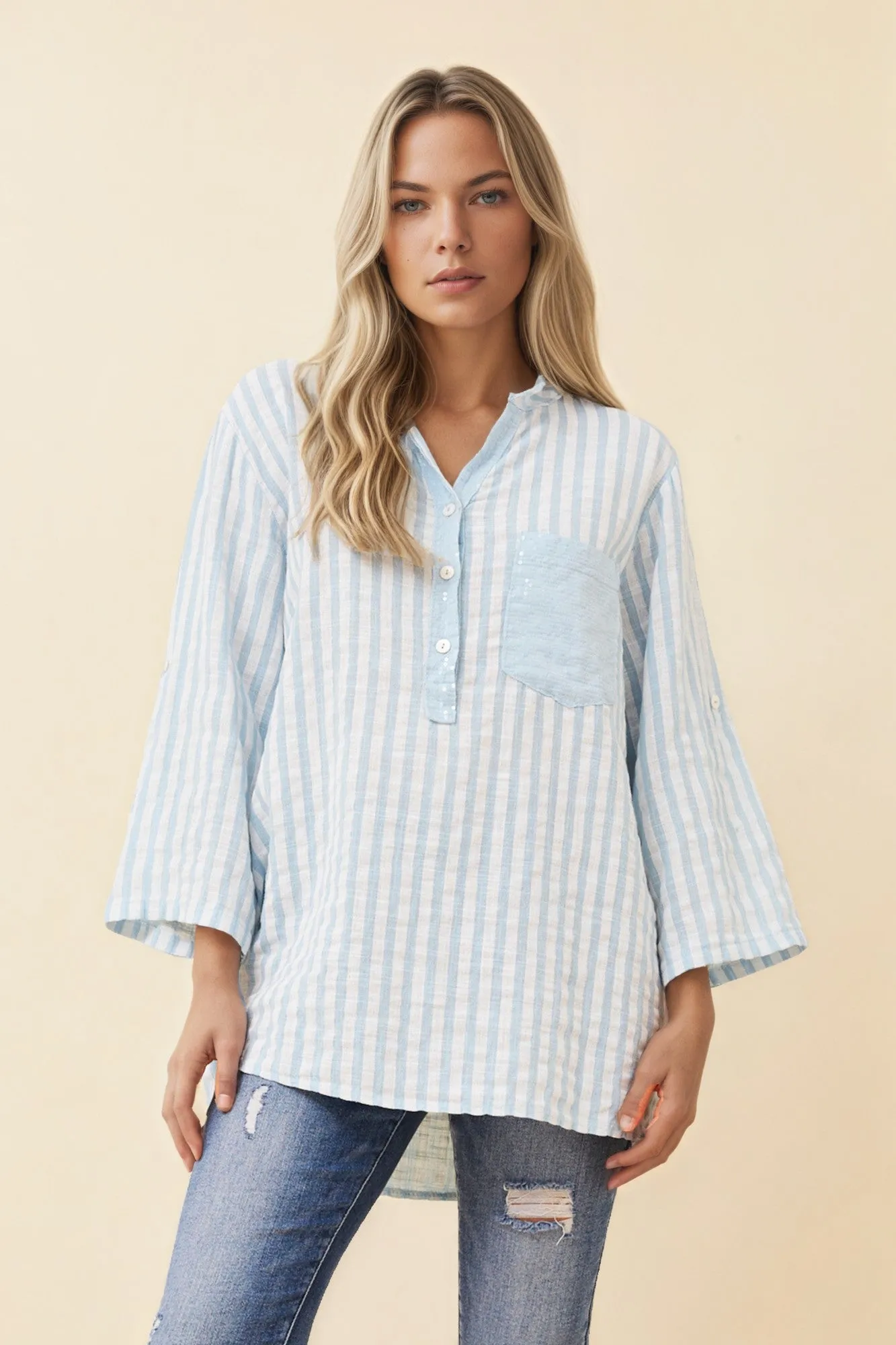 ROSETTA STRIPE TOP sold by Rockmans product image thumbnail 3