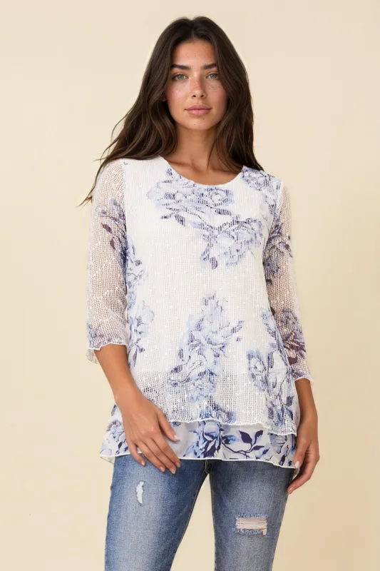 ELIAS DOUBLE LAYER TOP sold by Rockmans