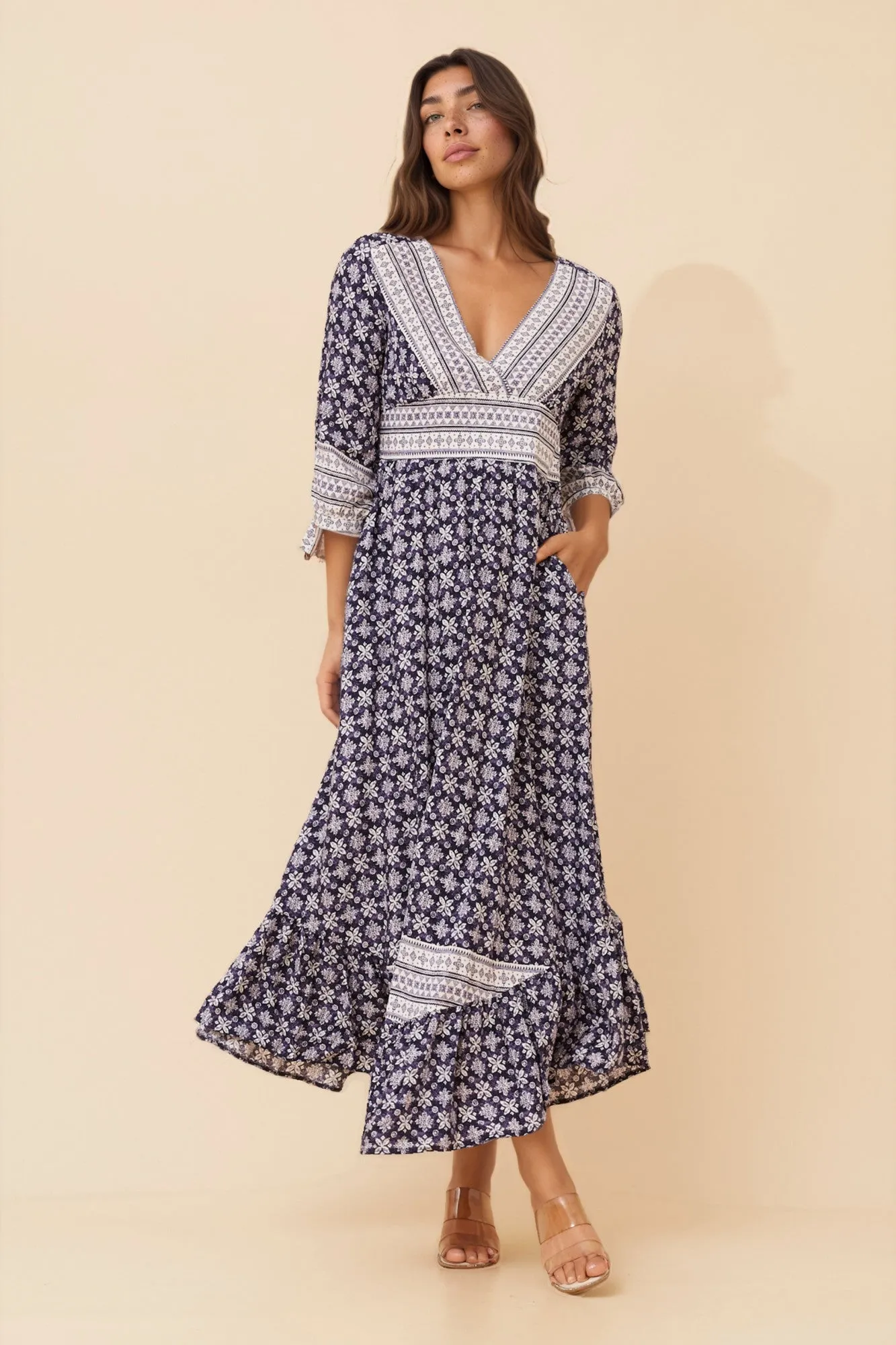 FLORAL BOHO MAXI DRESS sold by Rockmans product image thumbnail 4