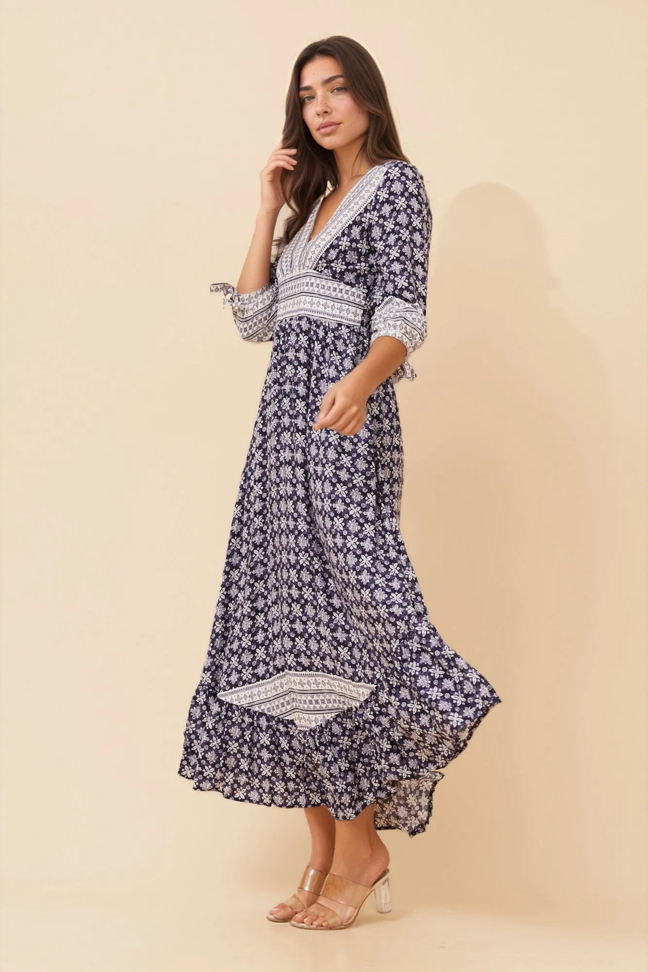 FLORAL BOHO MAXI DRESS sold by Rockmans product image thumbnail 5