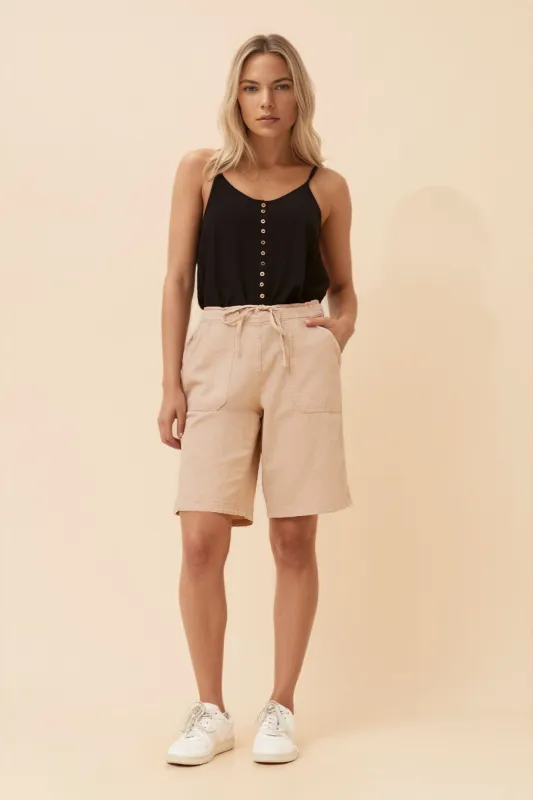 SOLID COTTON SHORTS sold by Rockmans