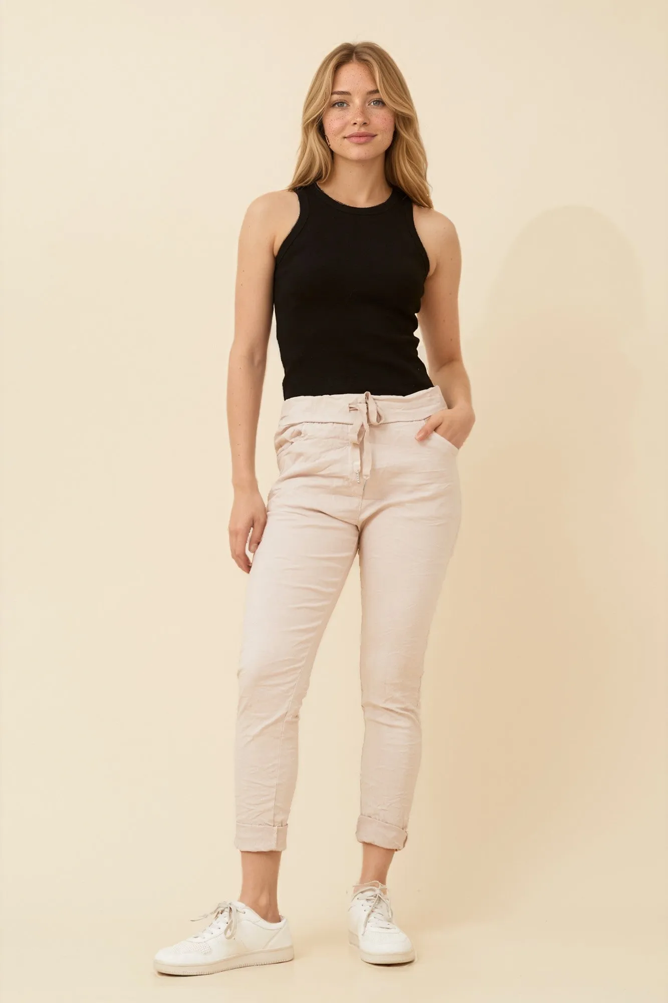 JANJA SOLID JOGGER PANTS sold by Rockmans product image thumbnail 4