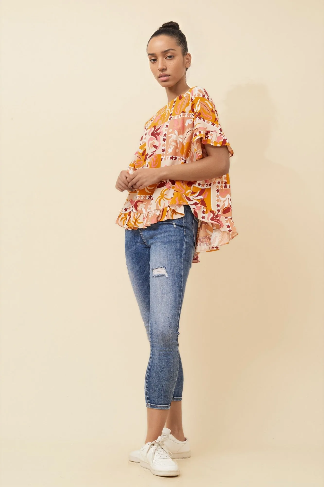 FRILA TROPICAL PRINT TOP sold by Rockmans product image thumbnail 5