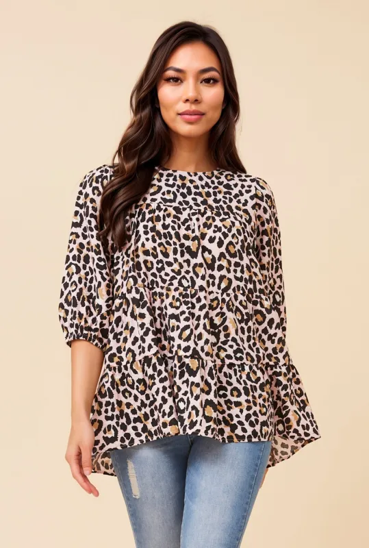 LIZZIE ANIMAL PRINT TOP sold by Rockmans