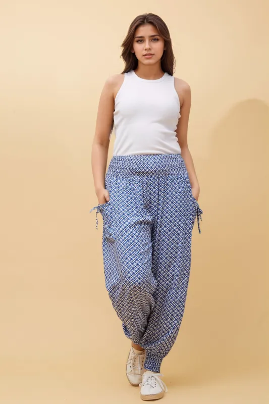 ABSTRACT PRINT HAREM PANTS sold by Rockmans