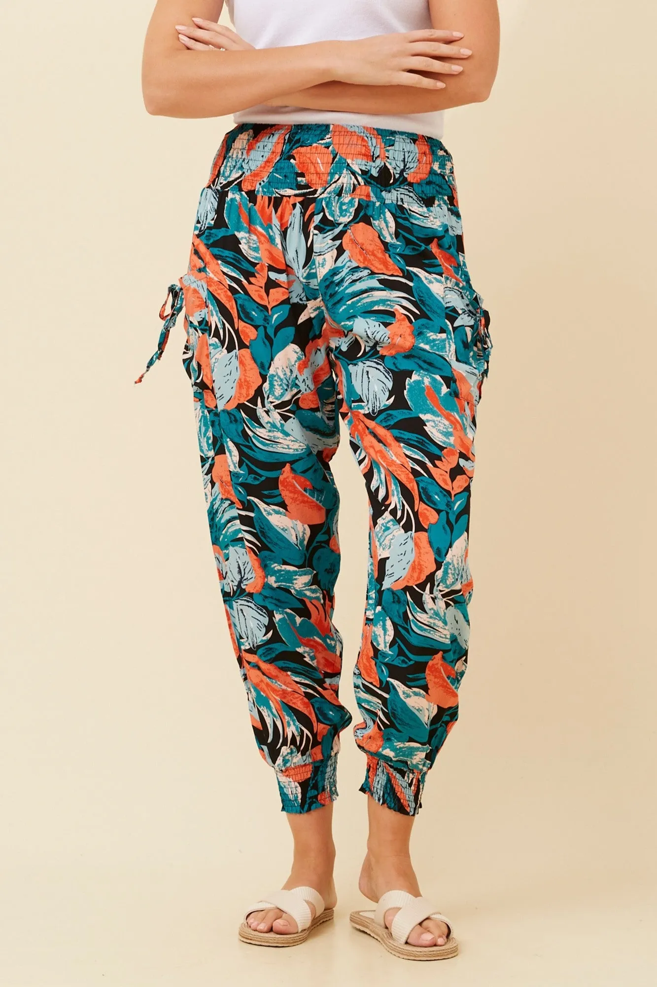TROPICAL PRINT HAREM PANTS sold by Rockmans product image thumbnail 3