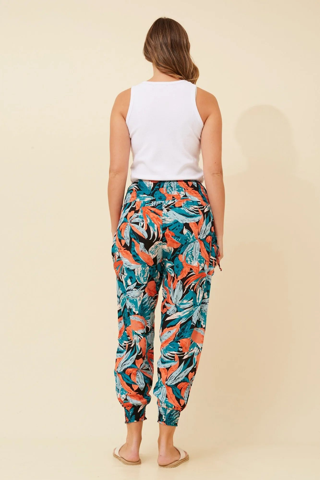 TROPICAL PRINT HAREM PANTS sold by Rockmans product image thumbnail 2