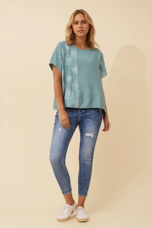 TOSHIE FLORAL TOP sold by Rockmans