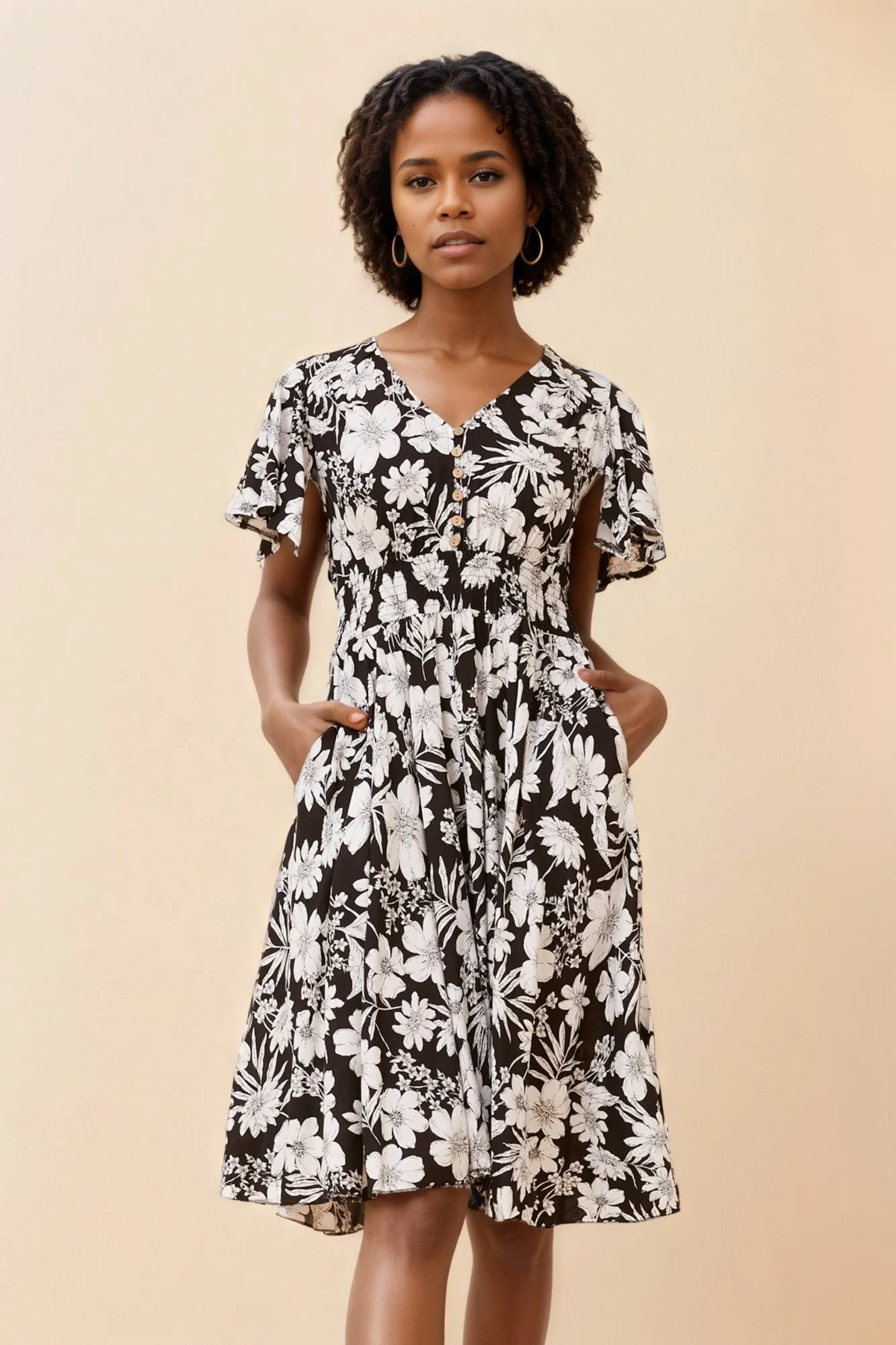 SANDY FLORAL DRESS sold by Rockmans product image thumbnail 3